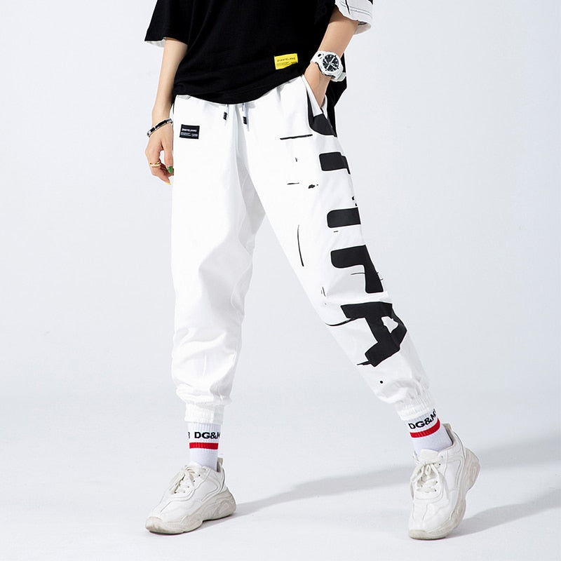 Hip Hop Joggers Men Letter Printing Mens Harem Pants Streetwear Casual Ankle-length Men Trousers Fashion Jogger Pants for Women