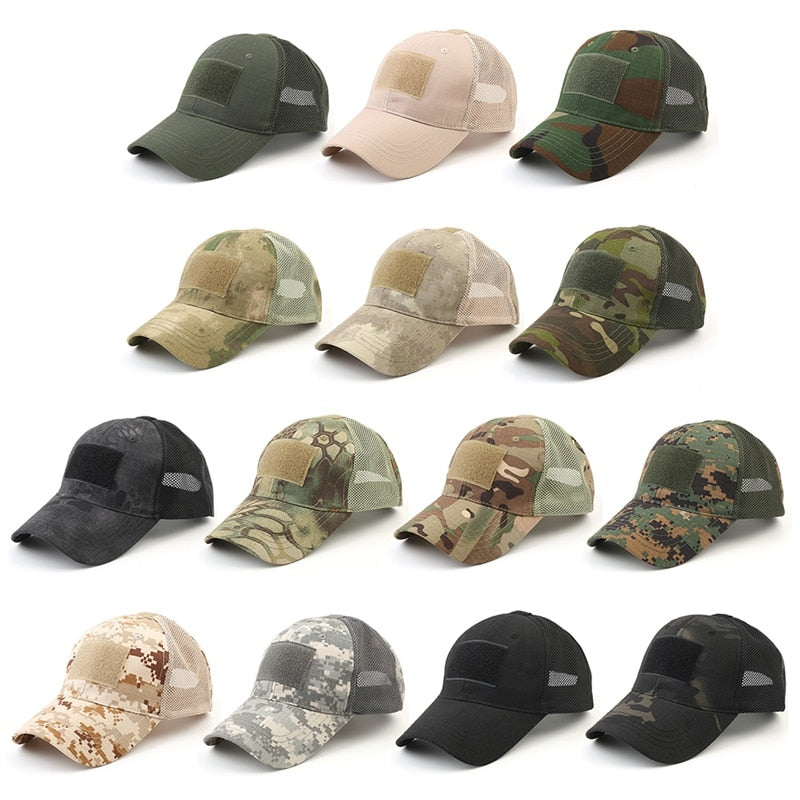 Tactical army cap Outdoor Sport Military Cap Camouflage Hat Simplicity Army Camo Hunting Cap For Men Adult