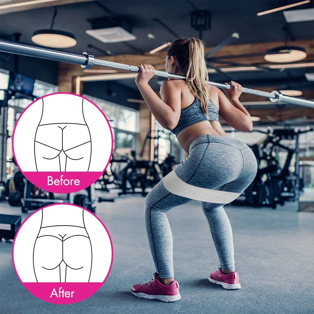 Resistance Bands for Women Butt and Legs Natural Bands and Fabric Bands Squat Glute Hip Training Home Workout