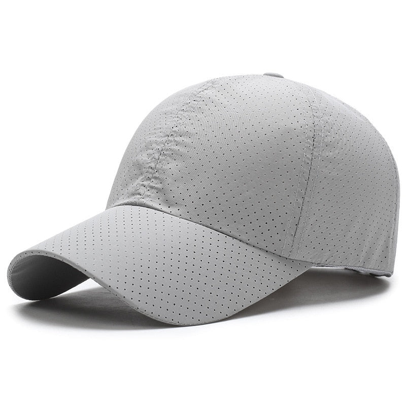 1pcs Baseball Cap Men Women  Summer Solid Thin Mesh Portable Quick Dry Breathable Sun Hat Golf Tennis Running Hiking Camping