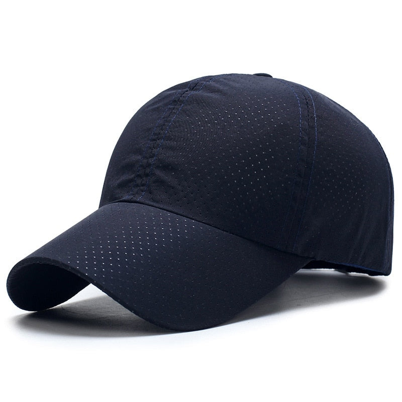 1pcs Baseball Cap Men Women  Summer Solid Thin Mesh Portable Quick Dry Breathable Sun Hat Golf Tennis Running Hiking Camping