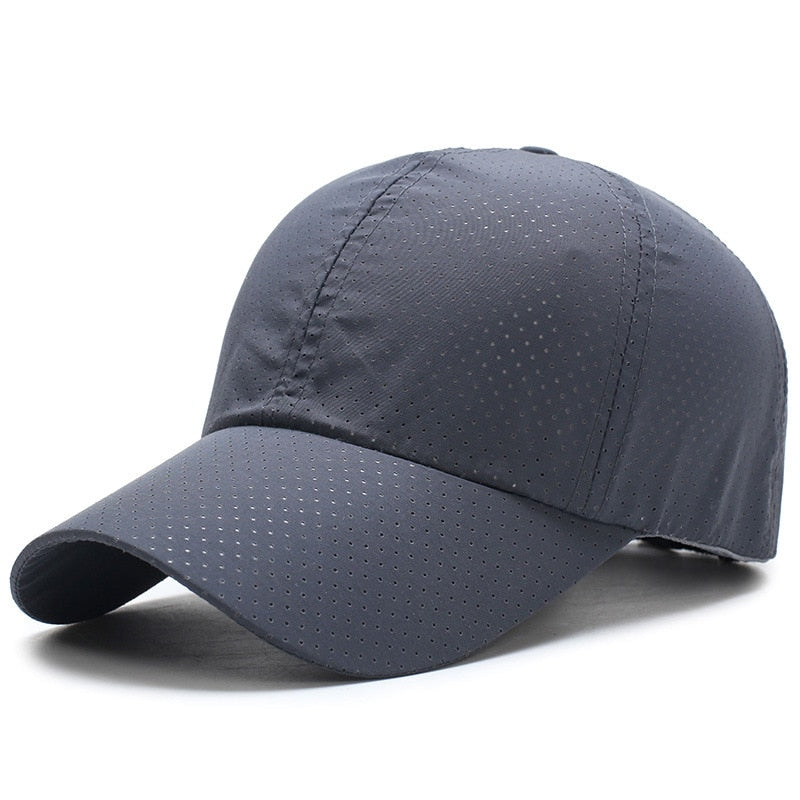 1pcs Baseball Cap Men Women  Summer Solid Thin Mesh Portable Quick Dry Breathable Sun Hat Golf Tennis Running Hiking Camping