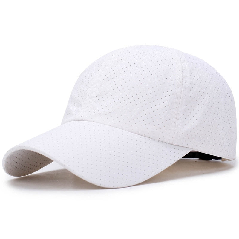 1pcs Baseball Cap Men Women  Summer Solid Thin Mesh Portable Quick Dry Breathable Sun Hat Golf Tennis Running Hiking Camping