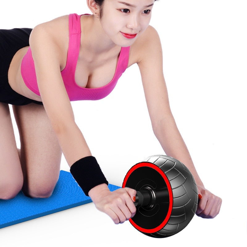 AB Roller No Noise Arm Strength Exercise Body Building Fitness Abdominal Wheel Trainer Roller