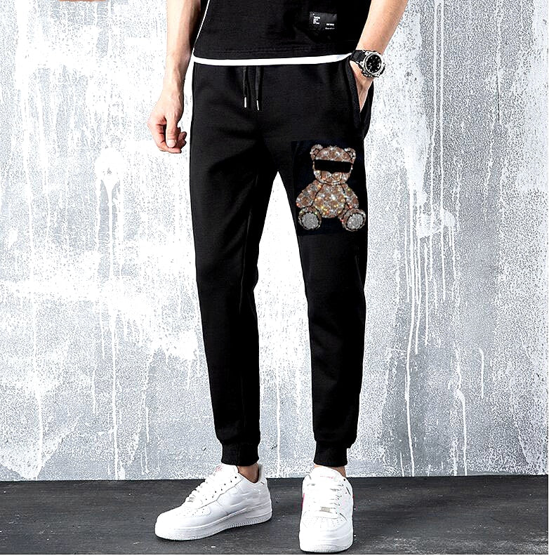 Sweatpants Men Anime Skull Pants Fashions Joggers Pants Male   Rhinestones Sweatpants  Fitness Track Pants Men Sweat Trouser