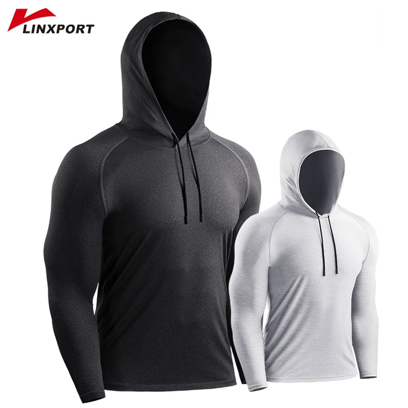 Male Training Shirts Quick Drying Gym Clothing Musculation Sportswear Fitness Running Jackets Rashguards Hoodies ropa deportiva