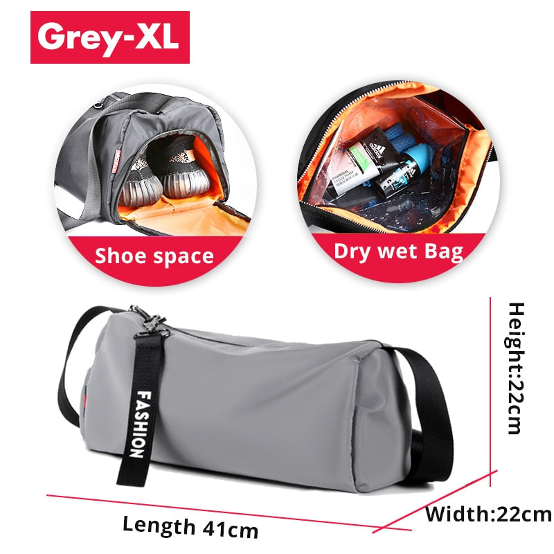 Gym Bags Men Crossbody Fitness Hiking Swimming Storage Bag Travel Duffle Sport Bag Exercise Training Shoulder Sport Backpack