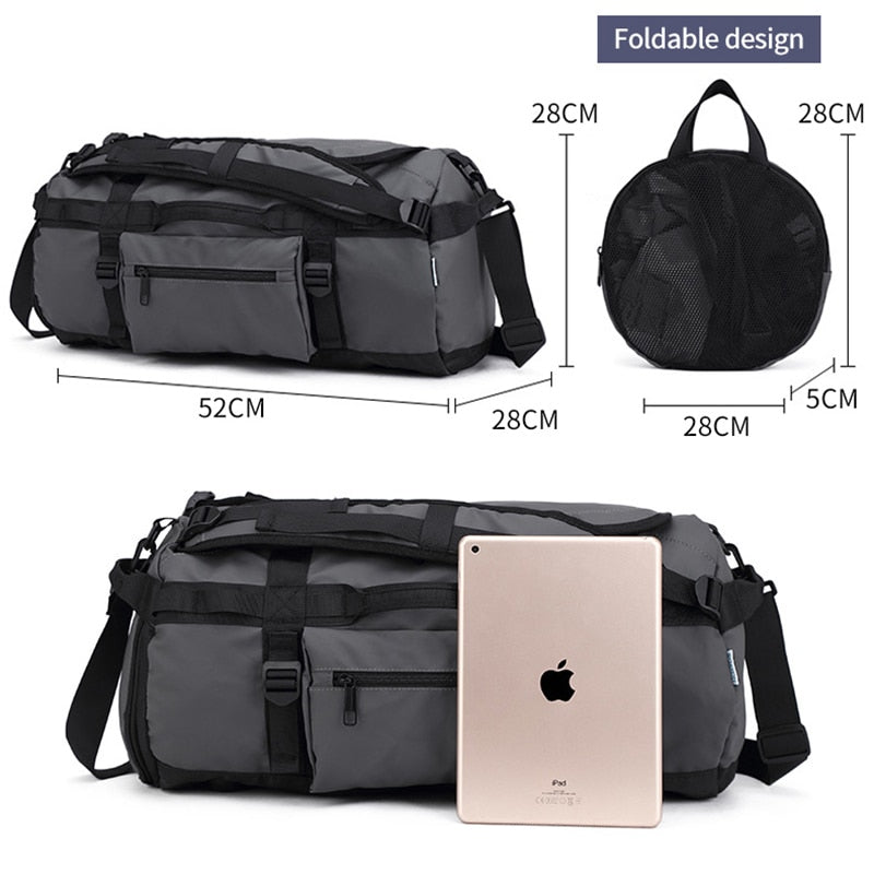 Waterproof Nylon Travel Bags Multifunctional Sports HandBag  Business Backpack Gym Duffle Bag Outdoor Shoulder Bags XA315F