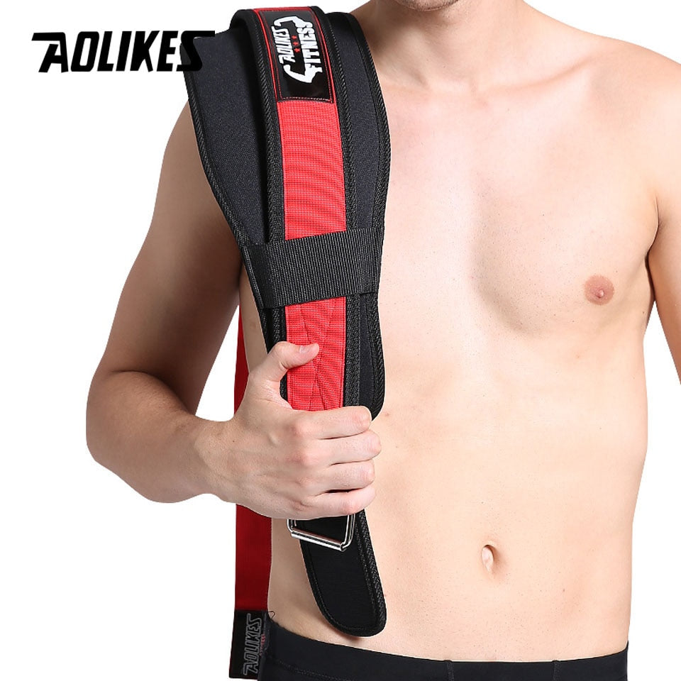 1Pc Fitness Weight Lifting Belt Barbell Dumbbell Training Back Support Weight Lifting Belt Gym Squat Dip Powerlifting Waist Belt