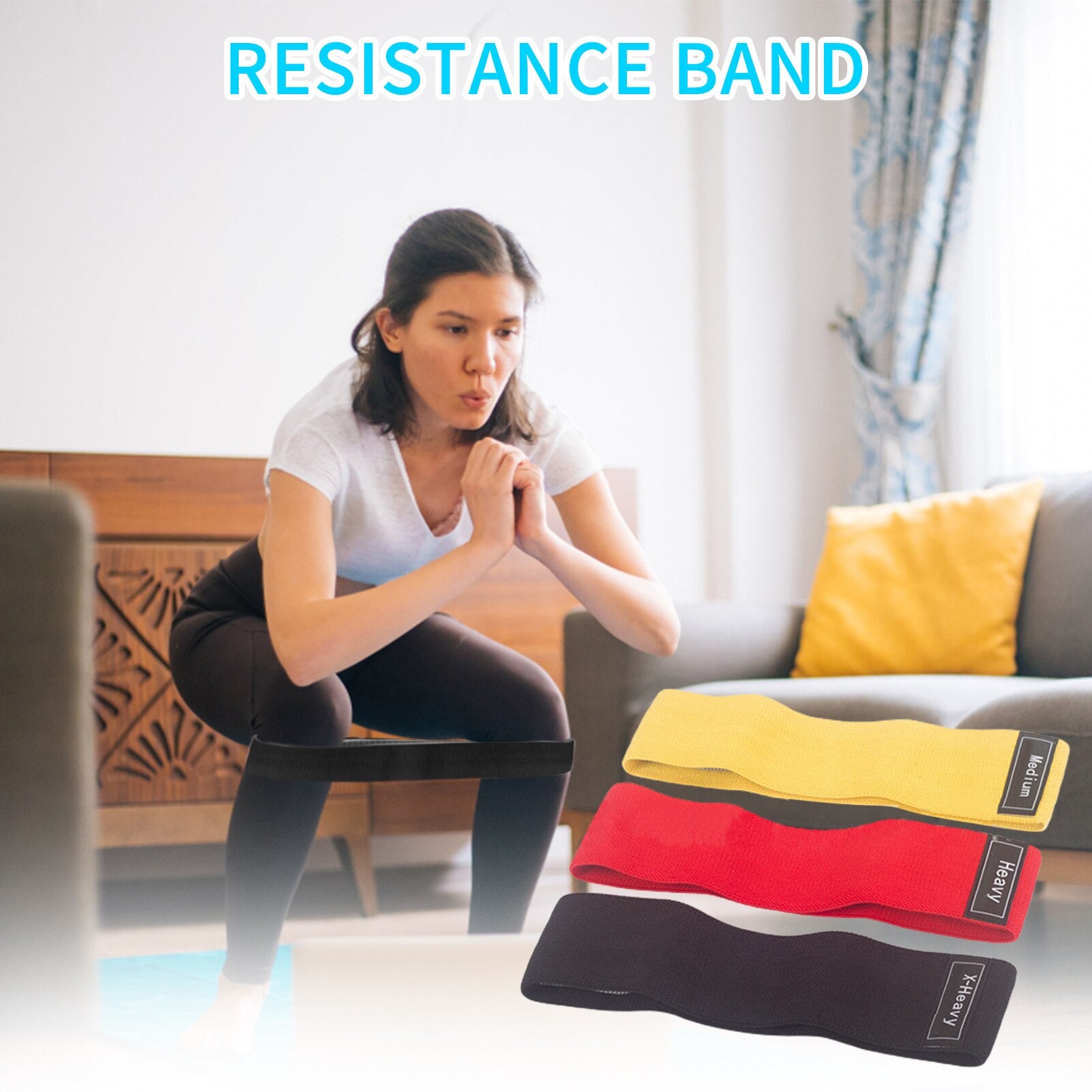 Resistance Bands Set Pull Up Bands For Women Butt And Legs Non-Slip Resistance Working Out Band For Glute Thigh Squat Workout