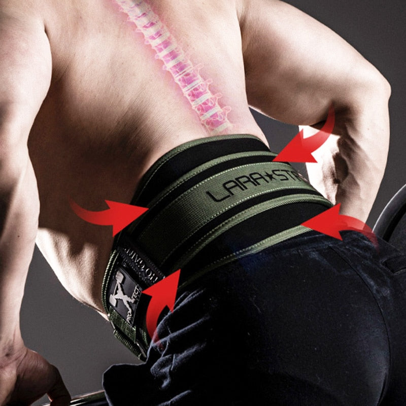 Weightlifting Fitness Belt Heavy Equipment Training High Intensity Squat Deadlift Gym Nylon Waist Support Thickening For Back