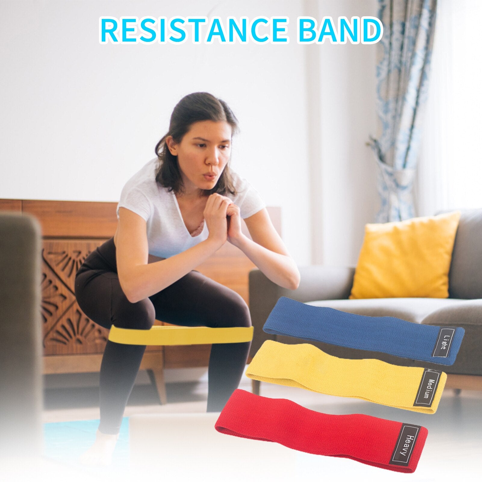 Resistance Bands Set Pull Up Bands For Women Butt And Legs Non-Slip Resistance Working Out Band For Glute Thigh Squat Workout