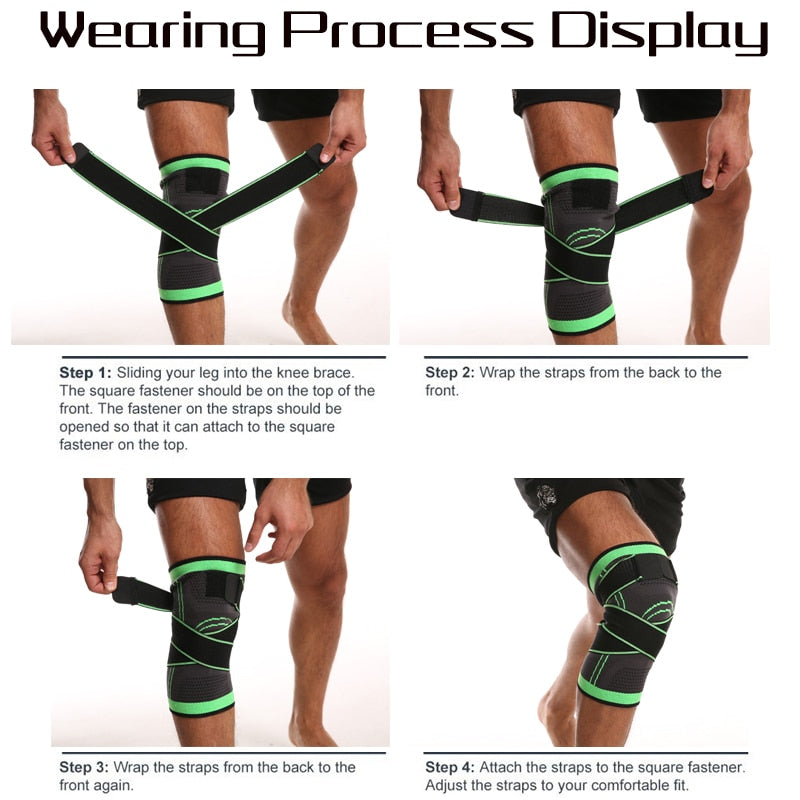 Worthdefence 1/2 PCS Knee Pads Braces Sports Support Kneepad Men Women for Arthritis Joints Protector Fitness Compression Sleeve