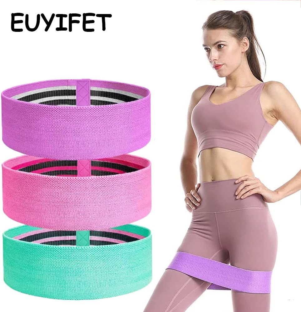 Resistance Band for Working Out Fabric Booty Band Women Men Workout Leg Hip Loops Band for Squat Butt Glute Fitness Home Elastic