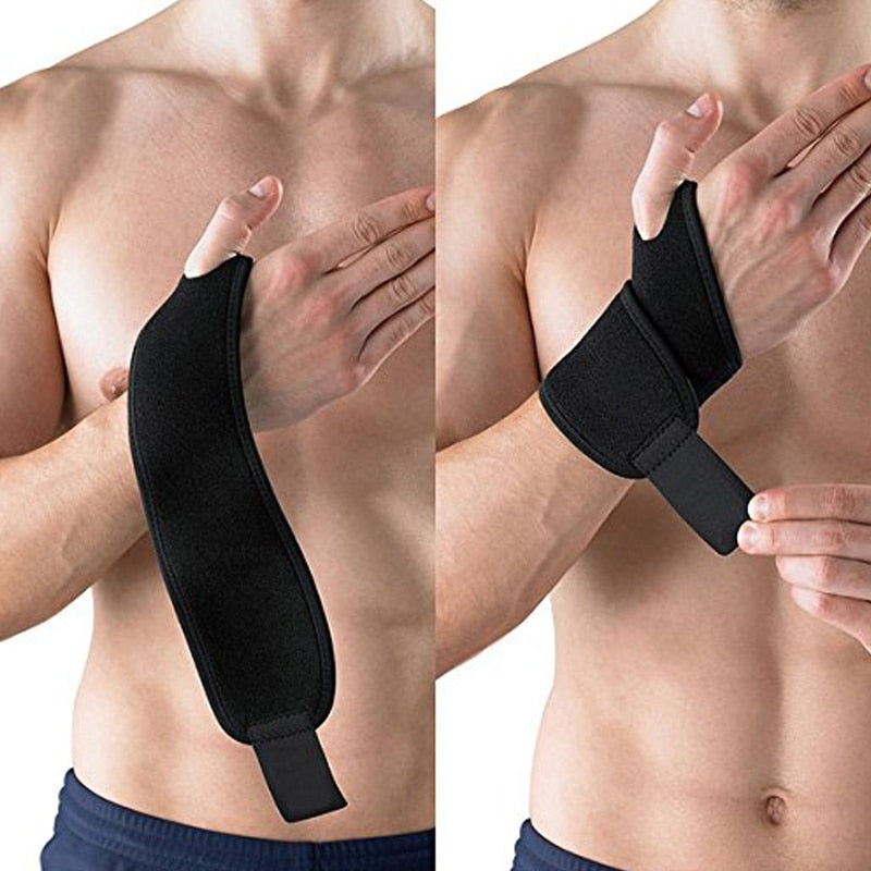 Tcare 1Pair Reversible Wrist Brace Support Thumb Stabilizer Adjustable Wrist Support Wrap for Volleyball Badminton Adult Protect