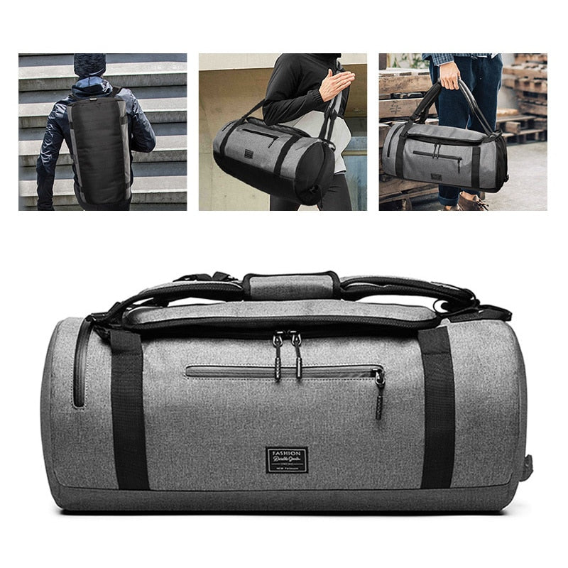 Large Capacity Men Gym Sports Training Bag 56x28x28cm Women Fitness Yoga Bags Laptop Backpacks Travel Bag Dry Wet Shoes Pocket