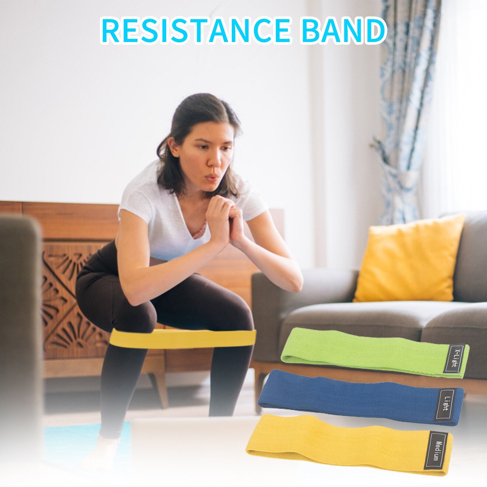 Resistance Bands Set Pull Up Bands For Women Butt And Legs Non-Slip Resistance Working Out Band For Glute Thigh Squat Workout